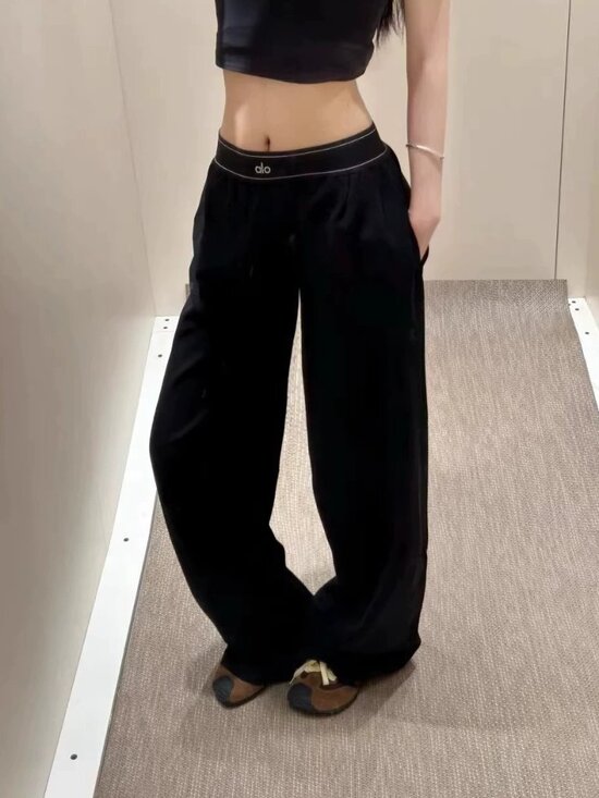 ALO Yoga Pants - 👟ALO Yoga Yoga Trousers Black 30-inch Length Unisex🖤Regular Size